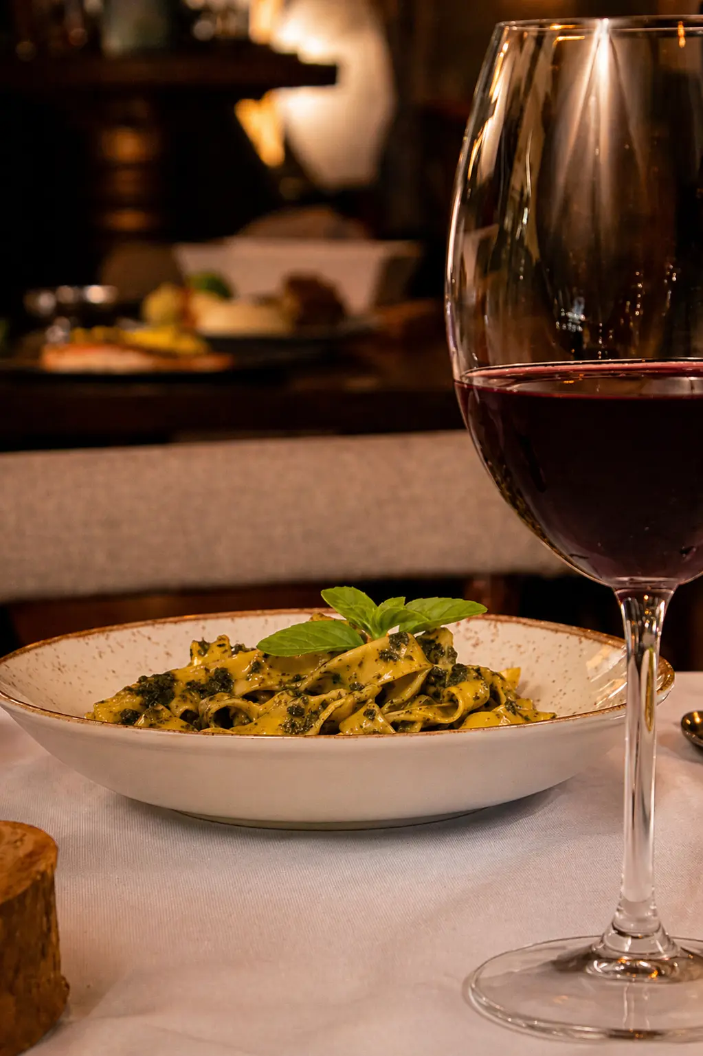 Sequência italiana servida no Restaurante Manjericão